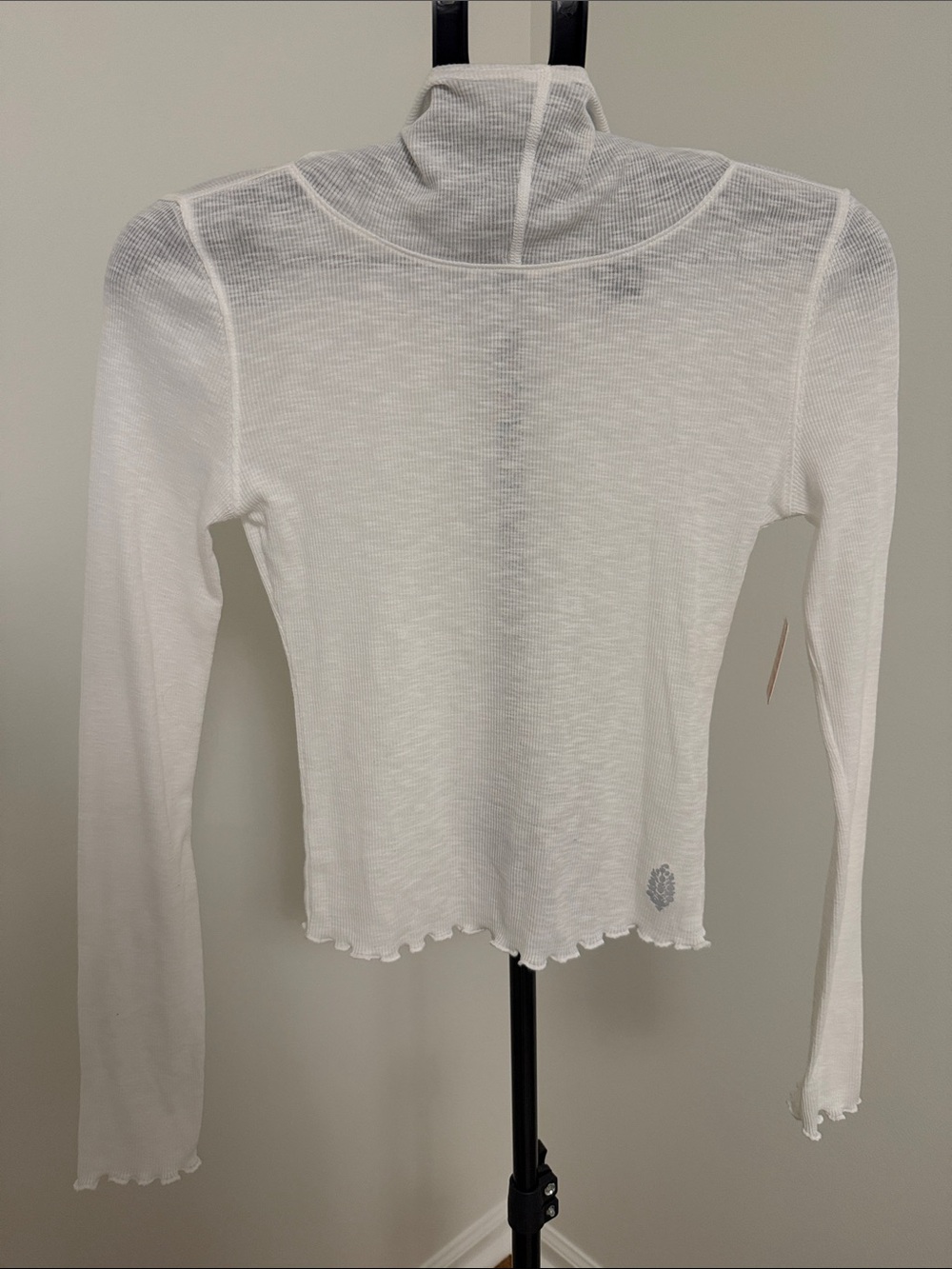 FP Movement by Free People White Long-Sleeve Mock Neck Top